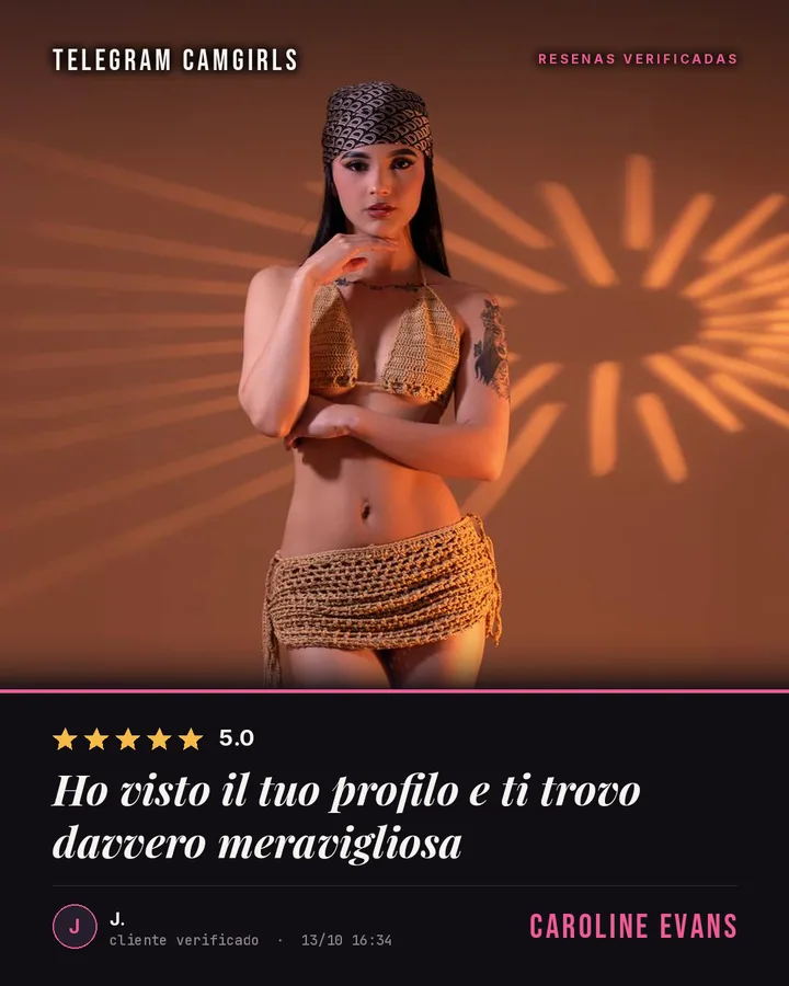 Caroline Evans🩷🎀 verified review: Ho visto il tuo profilo e ti trovo davvero meravigliosa ❤️