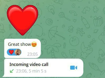 Real Telegram sexting chat screenshot 1