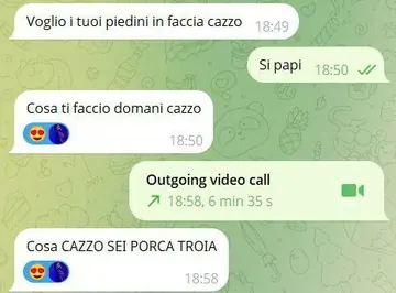 Telegram sexting review, real chat screenshot 25 with a verified girl