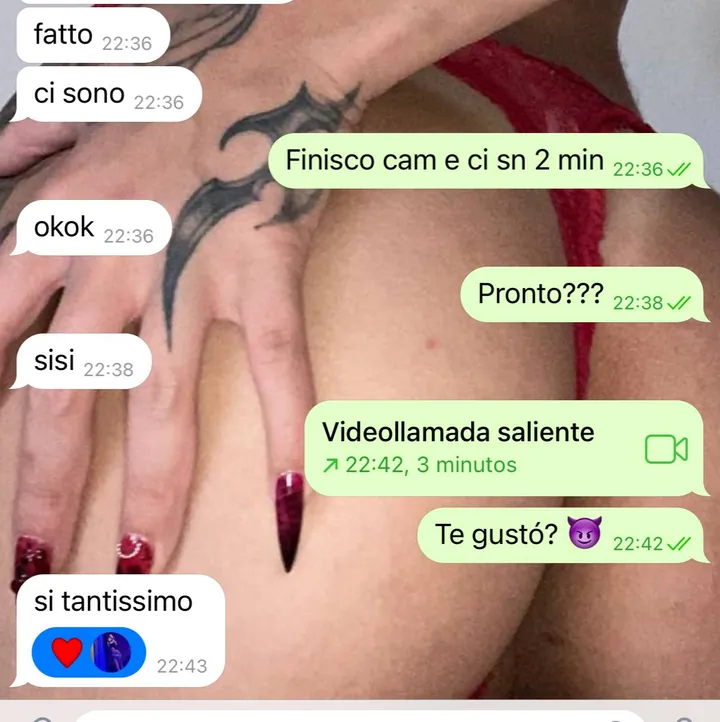 Real Telegram sexting chat screenshot 2
