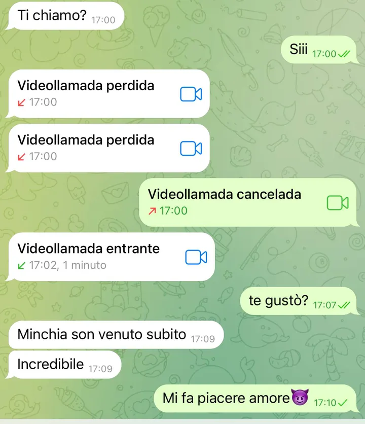 Real Telegram sexting chat screenshot 4