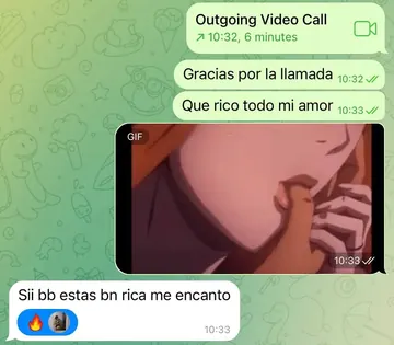 Telegram sexting review, real chat screenshot 81 with a verified girl